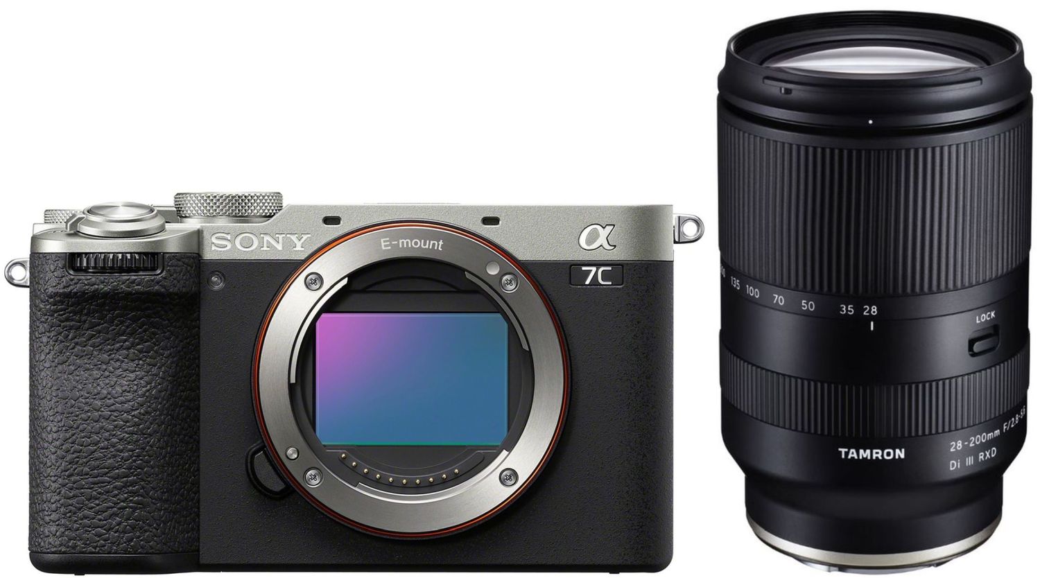 Sony Alpha 7C II argento con Tamron 28-200mm f/2.8-5.6