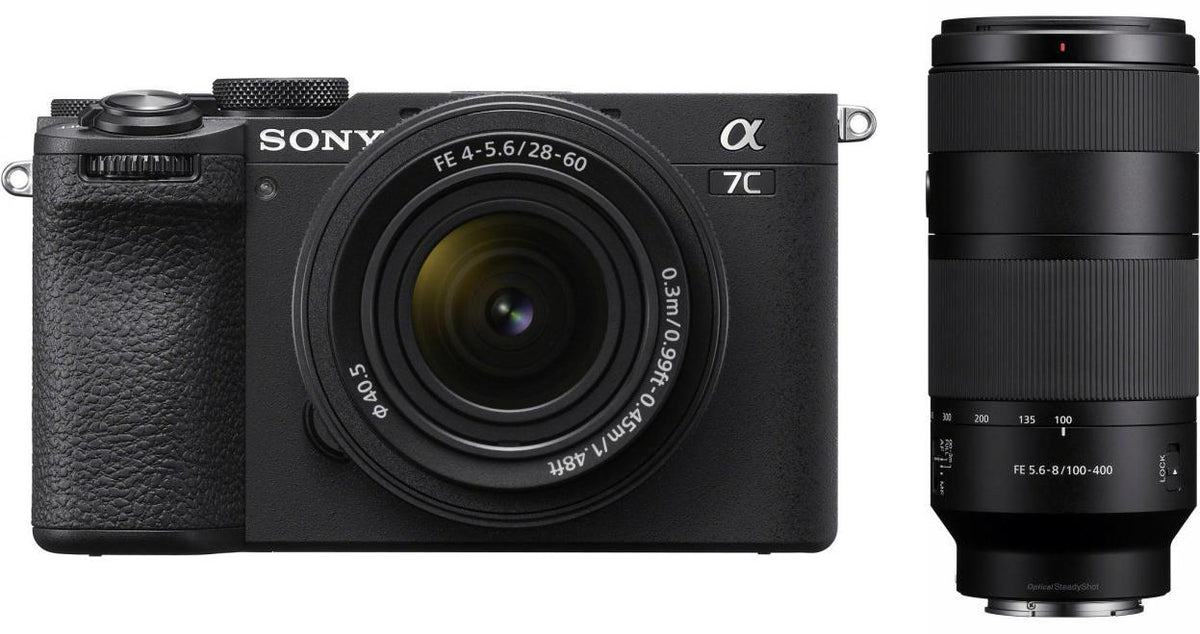 Sony Alpha ILCE-7C II Black + 28-60mm f/4-5.6 + 100-400 f/5.6-8 OSS