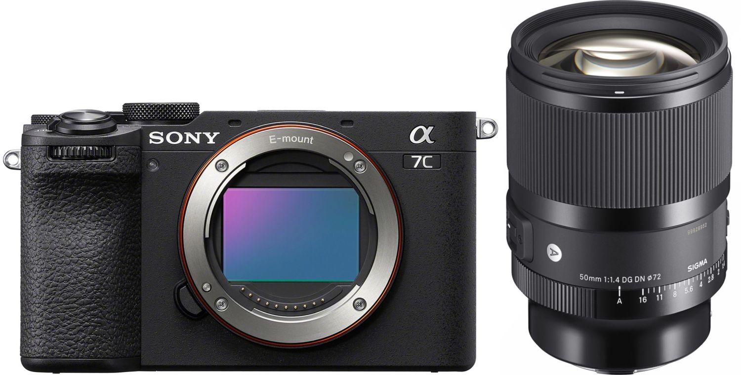 Sony Alpha ILCE-7C II black con Sigma 50mm f/1.4 DG DN Art