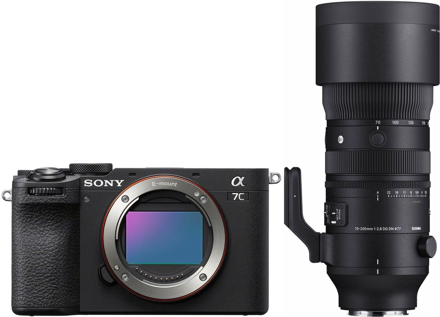 Sony Alpha ILCE-7C II black con Sigma 70 200mm f/2.8 DG DN OS Sports
