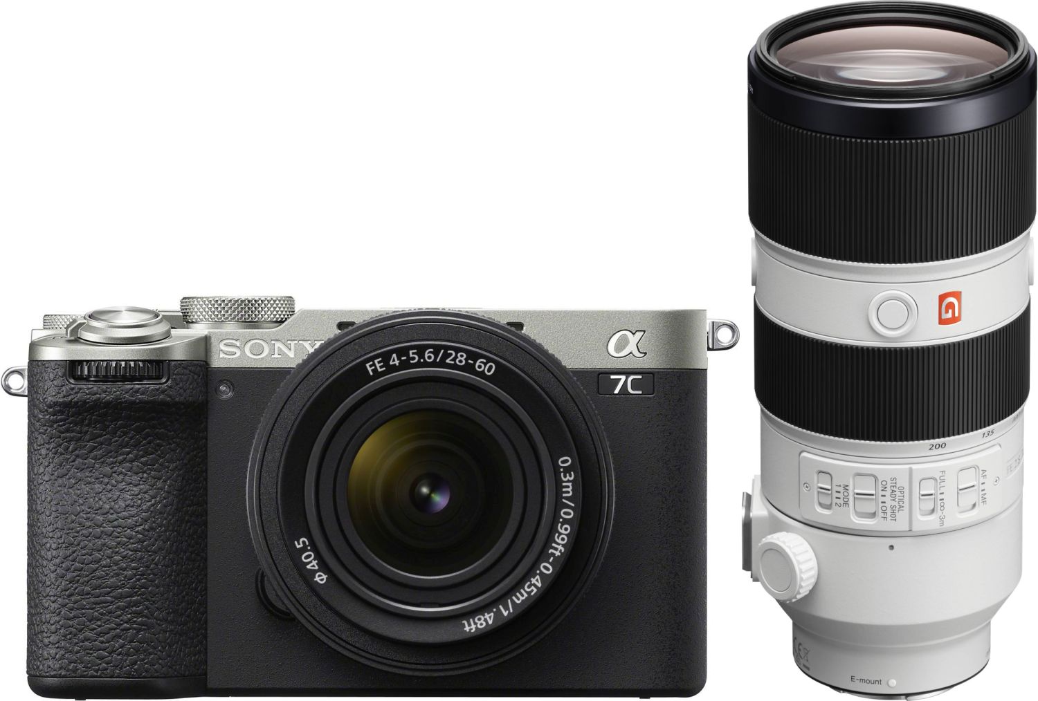 Sony Alpha A7C II Silver 28 60mm 70 200mm f/2.8