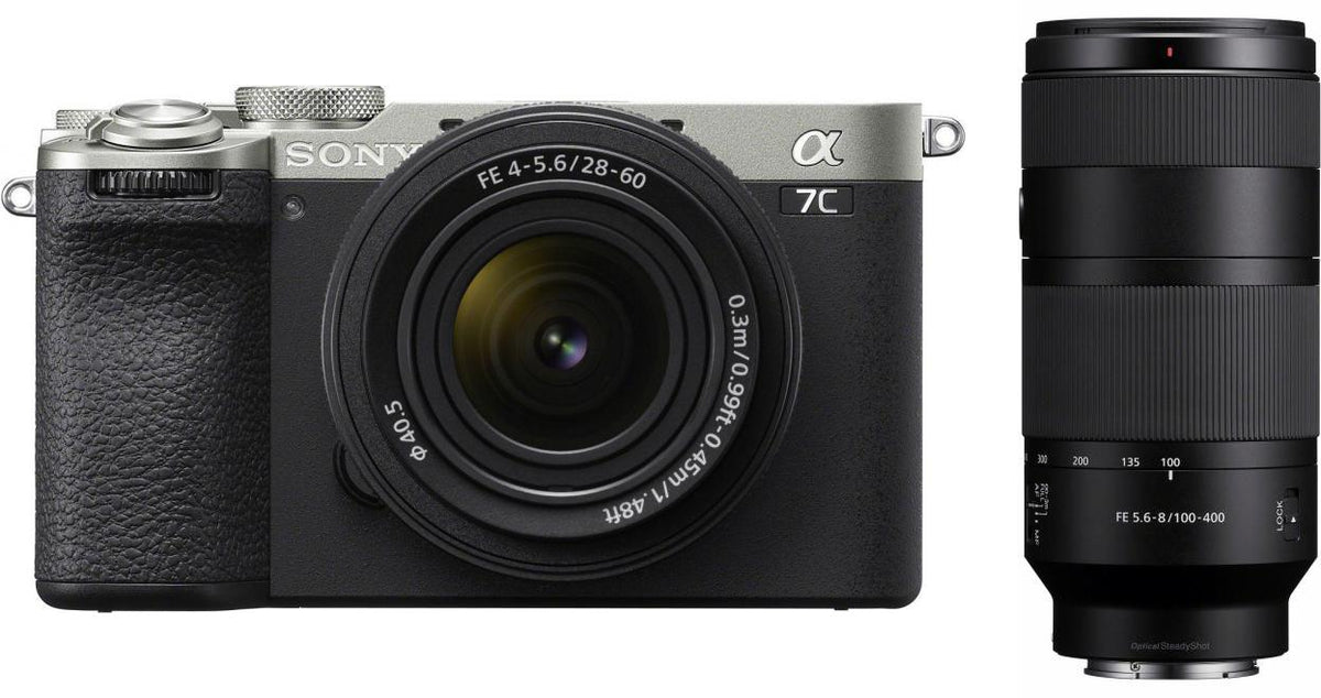 Sony Alpha ILCE-7C II Silver + 28-60mm f/4-5.6 + 100-400mm f/5.6-8 OSS