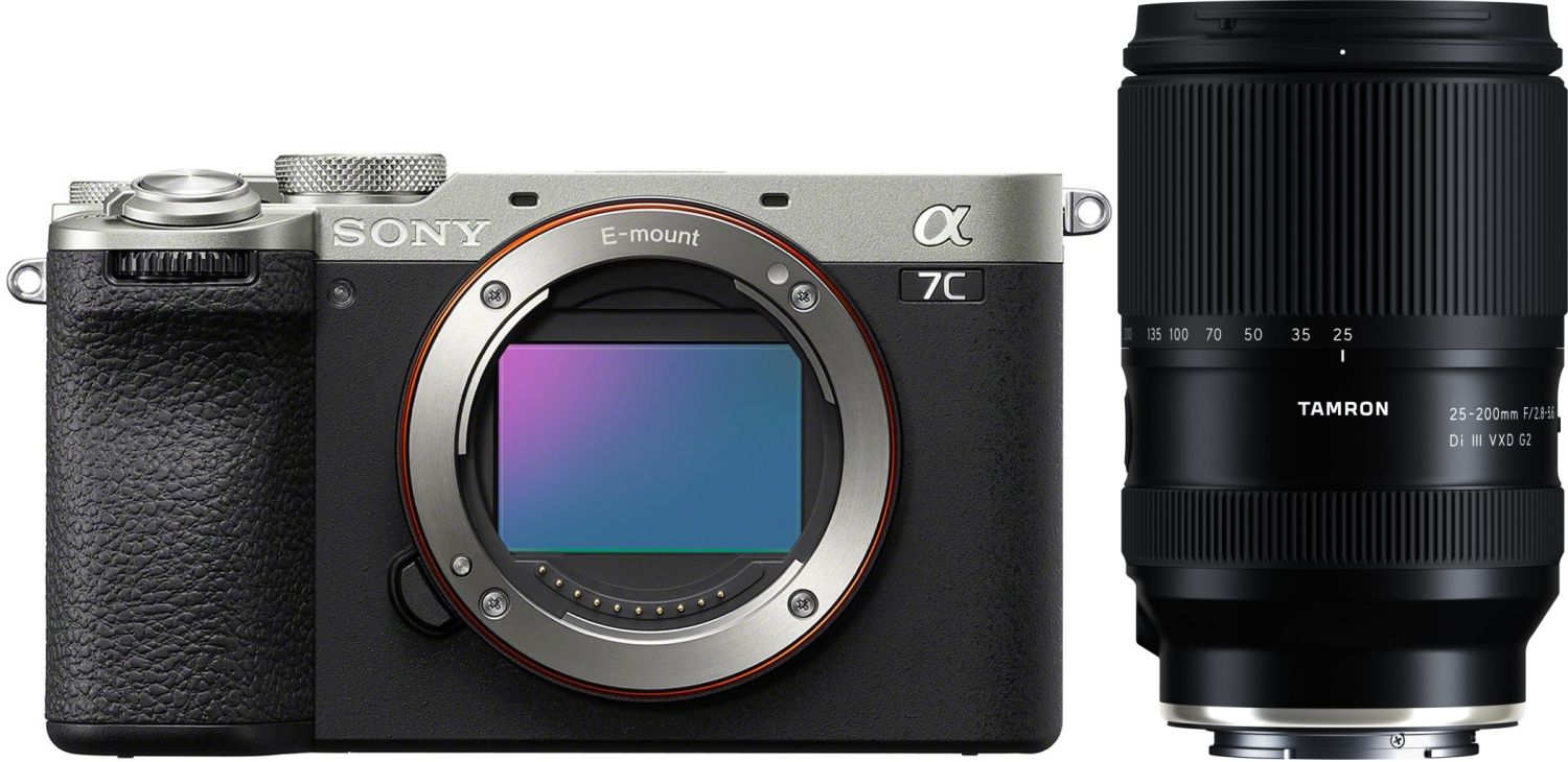 Sony Alpha A7C II Silver Tamron 25 200mm f/2.8 56 Di III VXD G2
