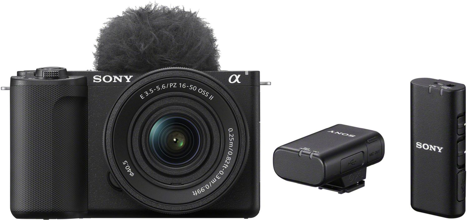 Sony Alpha ZV-E10 II 16 50mm ECM-W2BT Microfono