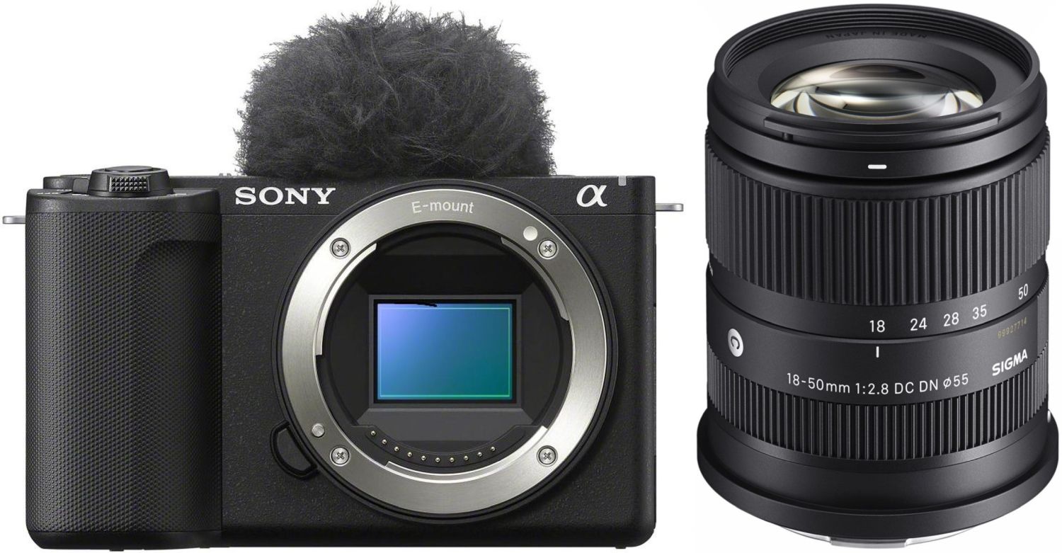 Sony Alpha ZV-E10 II con Sigma 18-50mm f/2.8 DC DN Contemporary per Sony E