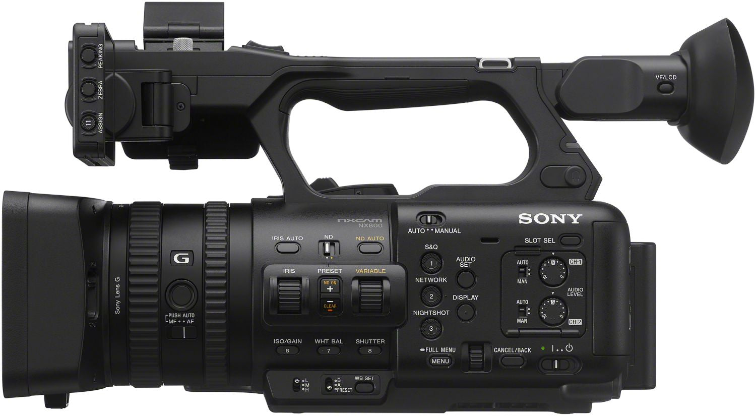 Sony HXR-NX800 4K HDR NXCAM camcorder with 20x Zoom (45529229)