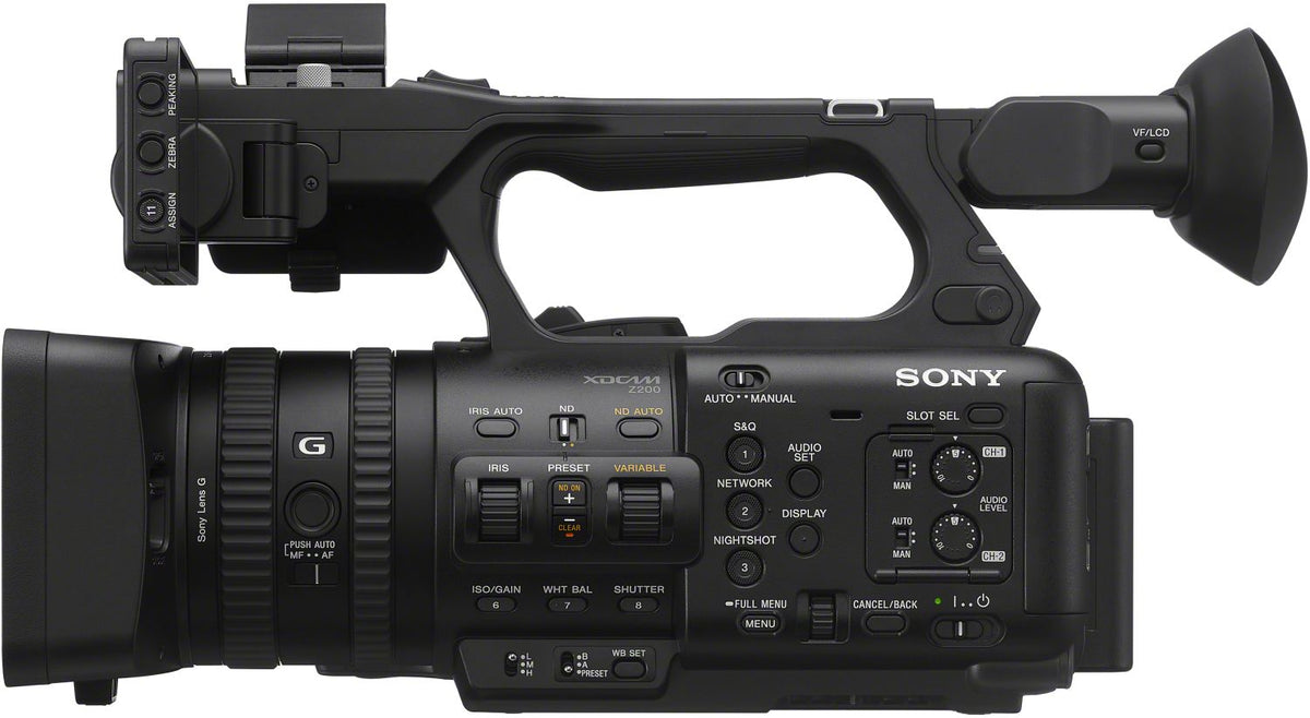 Sony PXW-Z200 4K HDR XDCAM camcorder with 20x Zoom