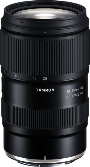 Barilotto del Tamron 28-75mm f/2.8 Di III VXD G2 con la sigla del modello