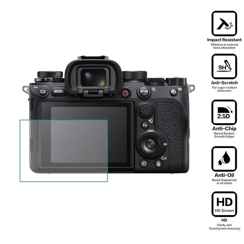 Take TK-GLASS5 Vetrino Vetro Pellicola di Protezione per Display per Sony Alpha A7 Mark III