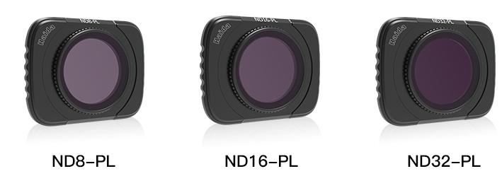 Haida Kit Filtri NanoPro ND-PL per DJI Mavic Air2 (ND8-PL + ND16-PL + ND32-PL)