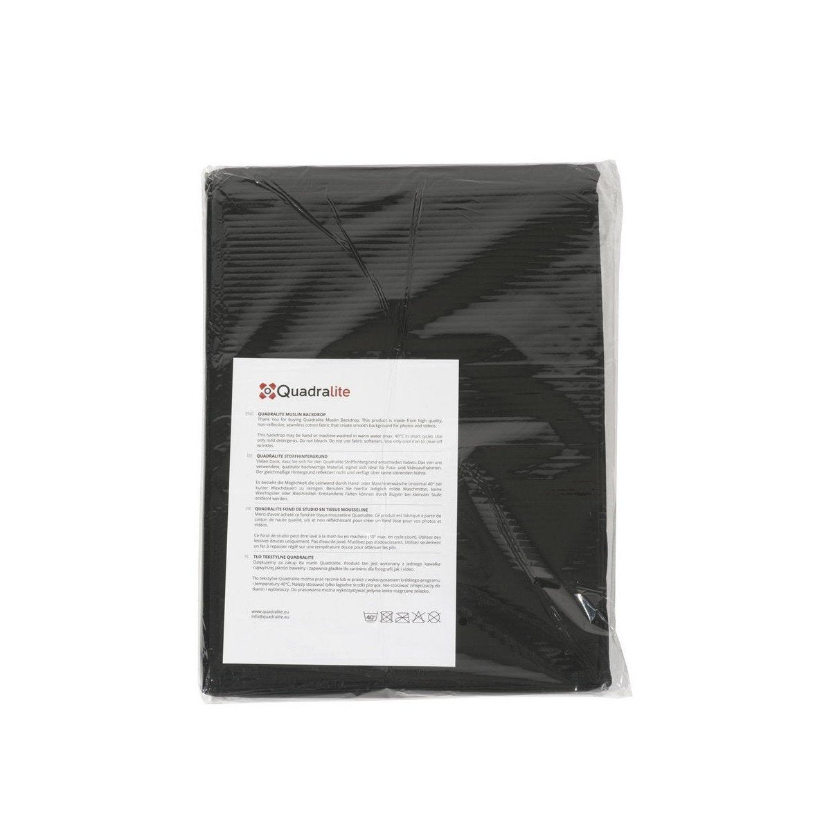 Quadralite Fondale in tessuto 2,85x6m - nero