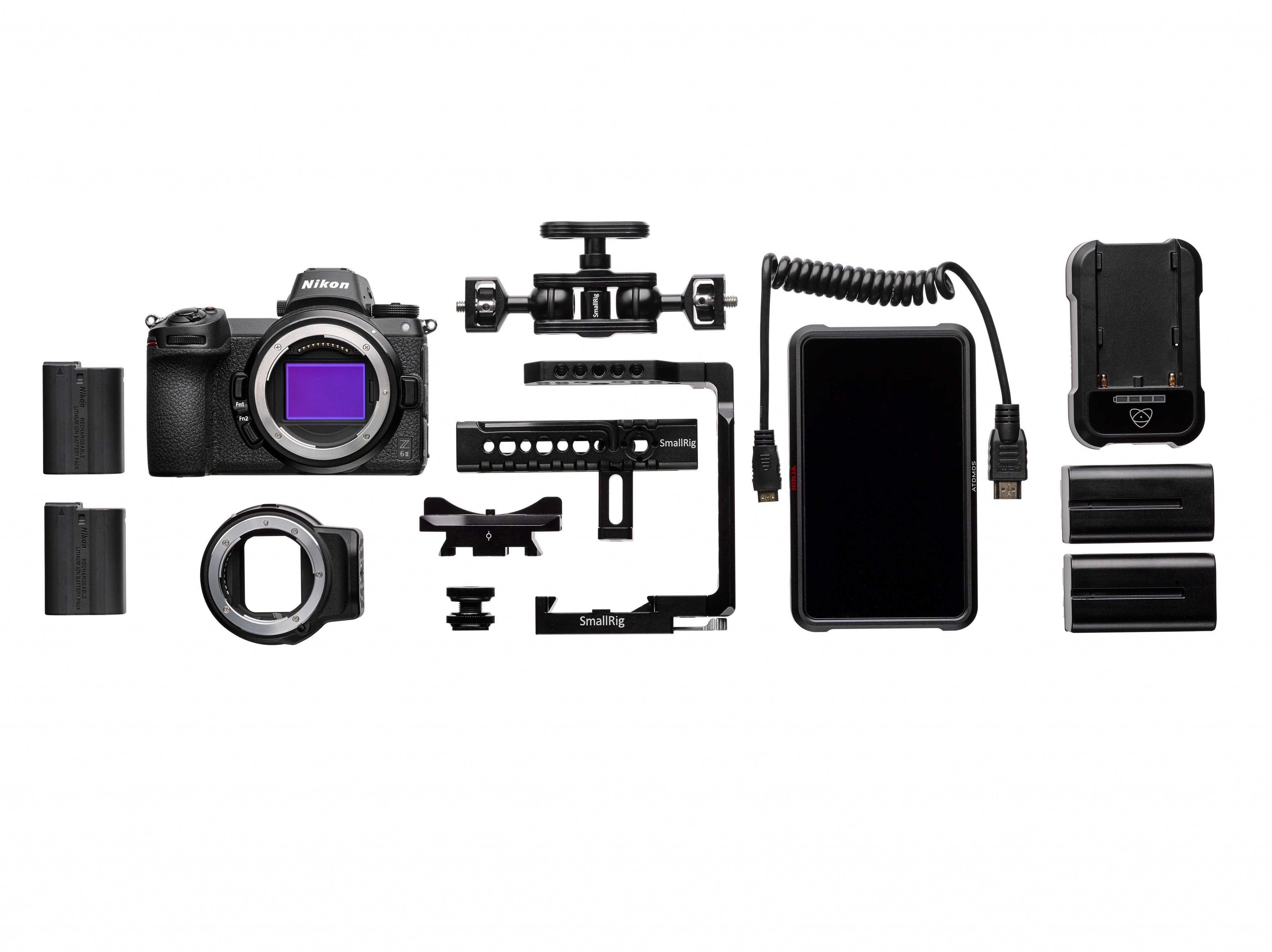 Nikon Z6 II Essential Movie Kit - Z6 II Video RAW Enabled + FTZ + Ninja V + Rig + Accessories - 4 YEAR NITAL WARRANTY ITALY