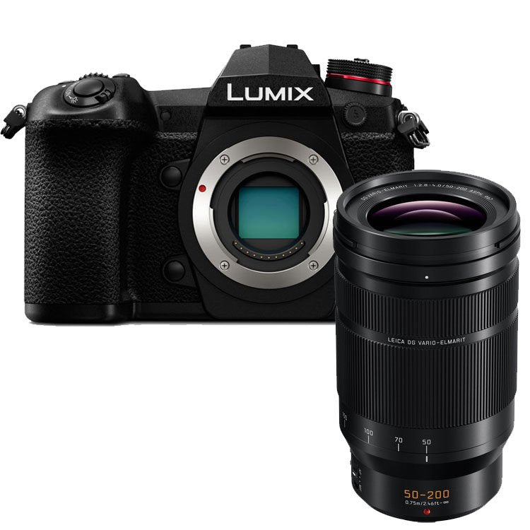 Panasonic Lumix DC-G9 nero + 50-200mm Leica DG Vario Elmarit