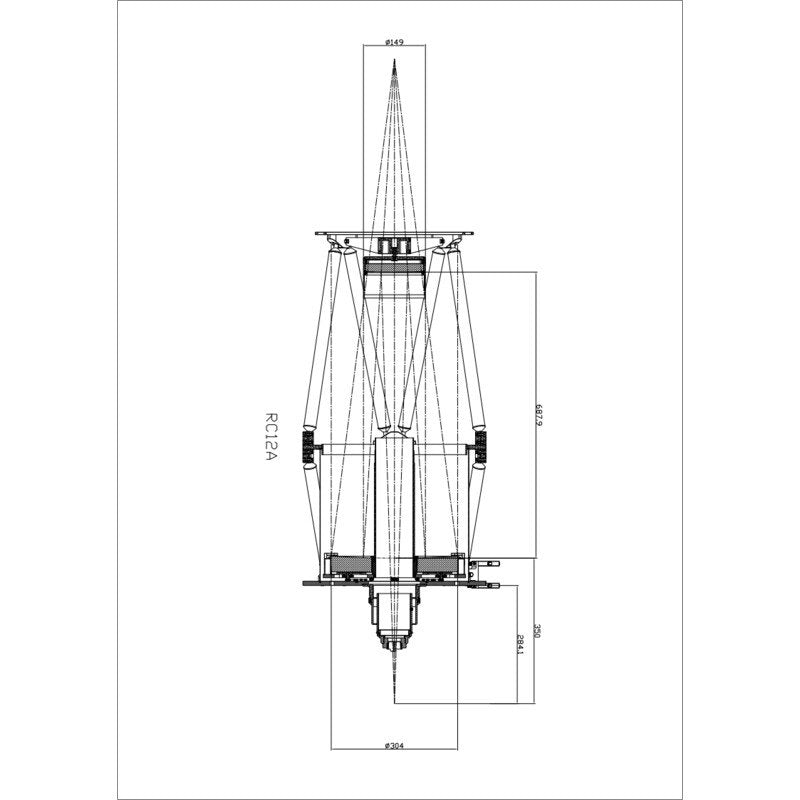 Omegon  Specchi principali 12'' F/8 Ritchey-Chrétien mirror set