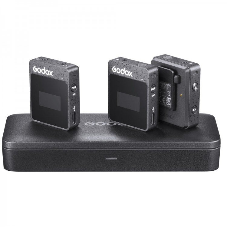 Godox Movelink II M2 Sistema microfonico wireless a 2,4GHz compatto (Nero)