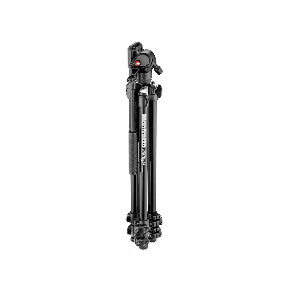 Kit treppiede in alluminio Manfrotto MK290LTA3-V con testa fluida video MVH400AH