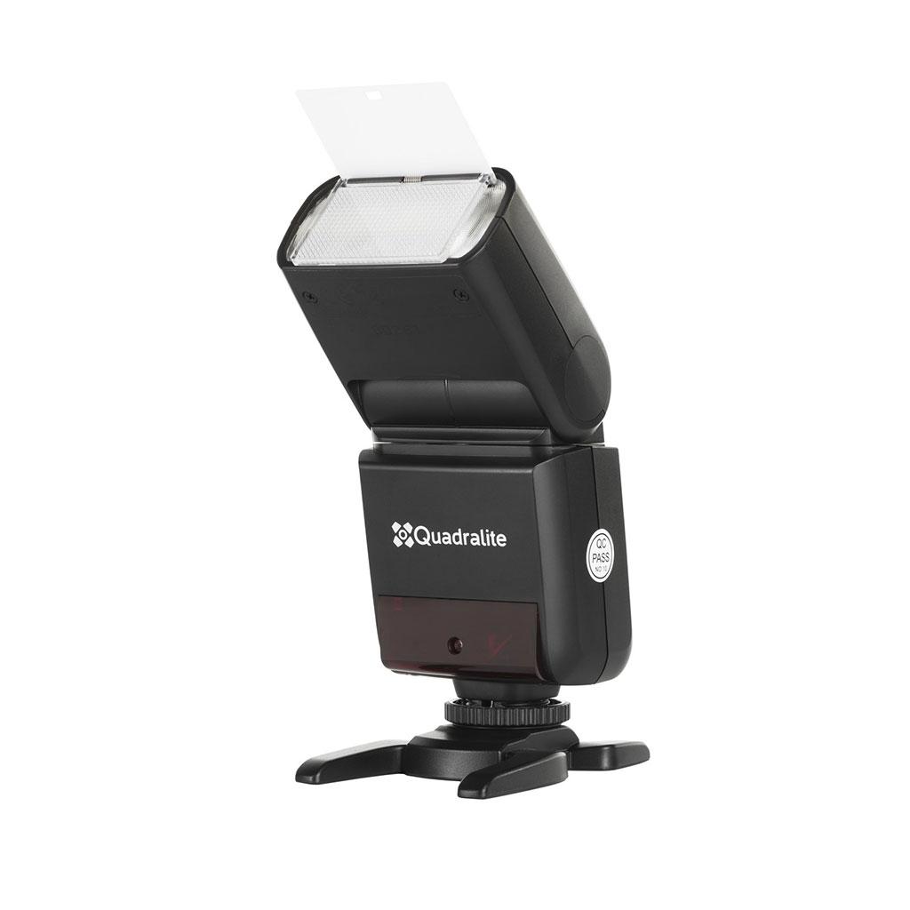 Quadralite Stroboss 36Evo Flash da Slitta con Batteria al Litio Li-ion per Fuji X