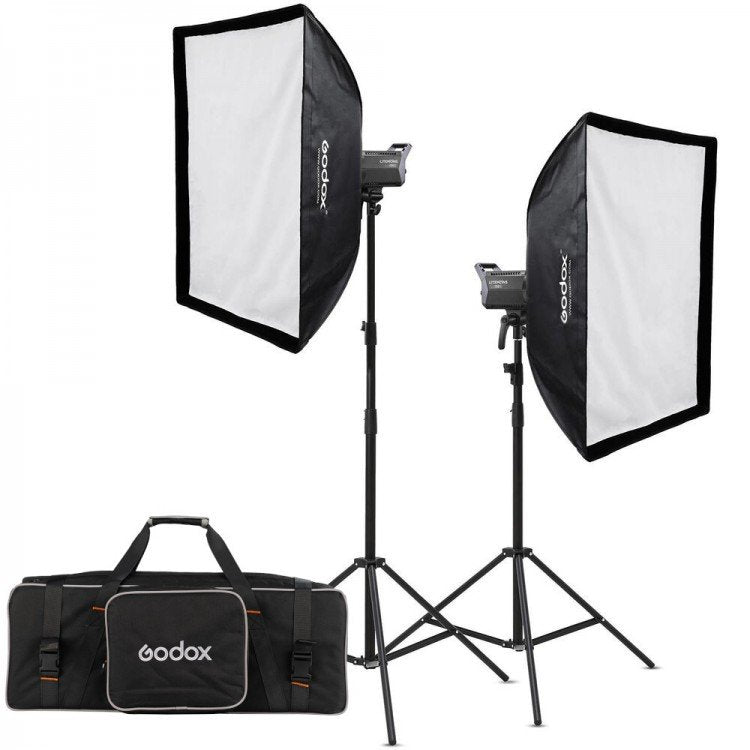 K2 Godox Kit Litemons 2x illuminatore LA150D + accessori