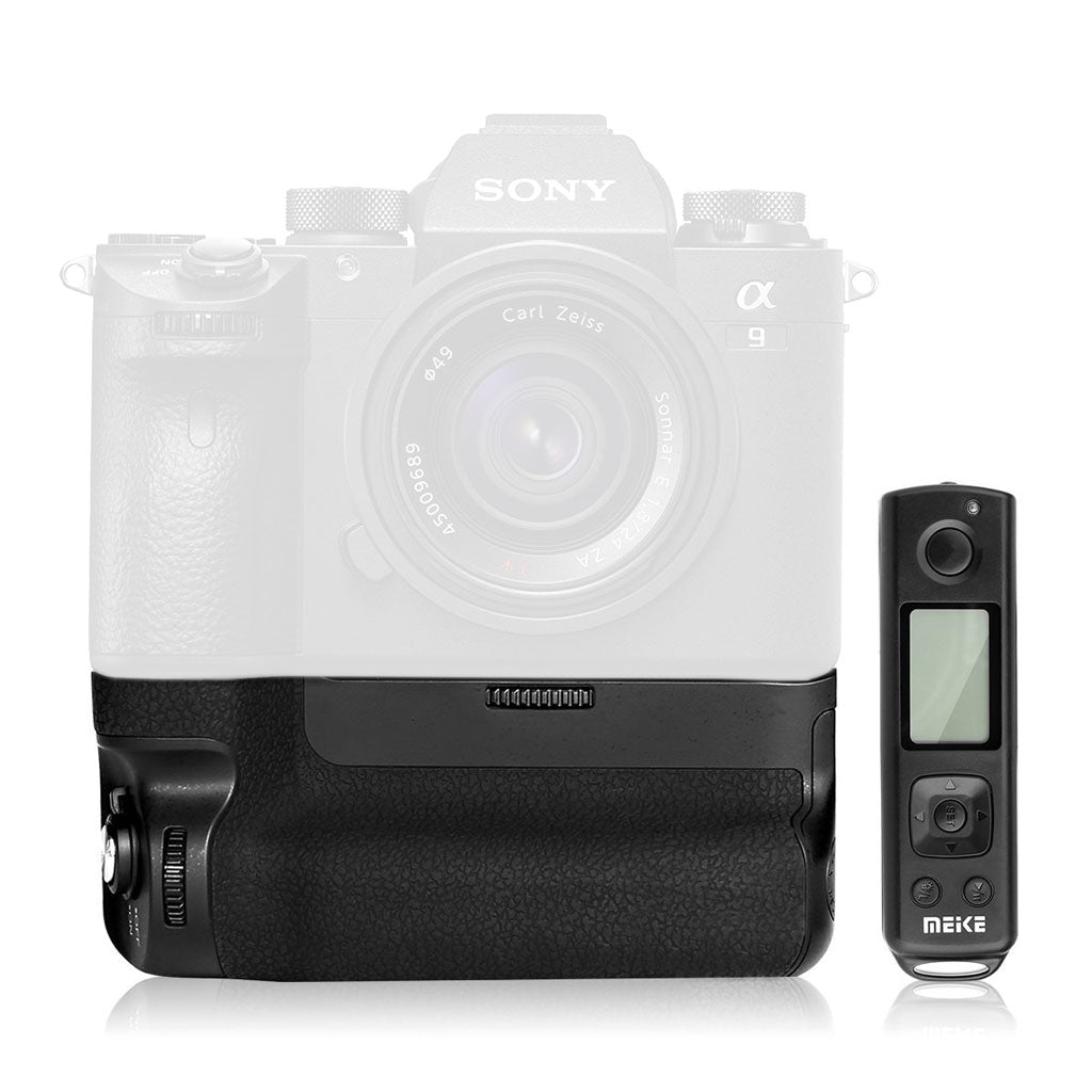 Meike MK-A9 Pro Compatibile con Battery Grip con Telecomando Timer Wireless per Sony A9 A7 A7R Mark III