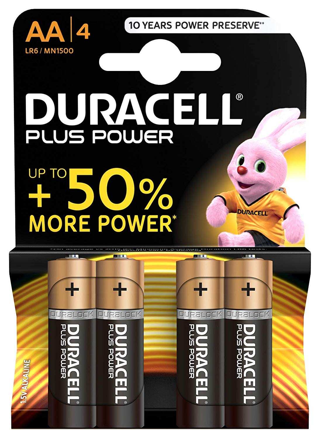 Duracell MN1500 4X pile stilo aa 1 5V LR6