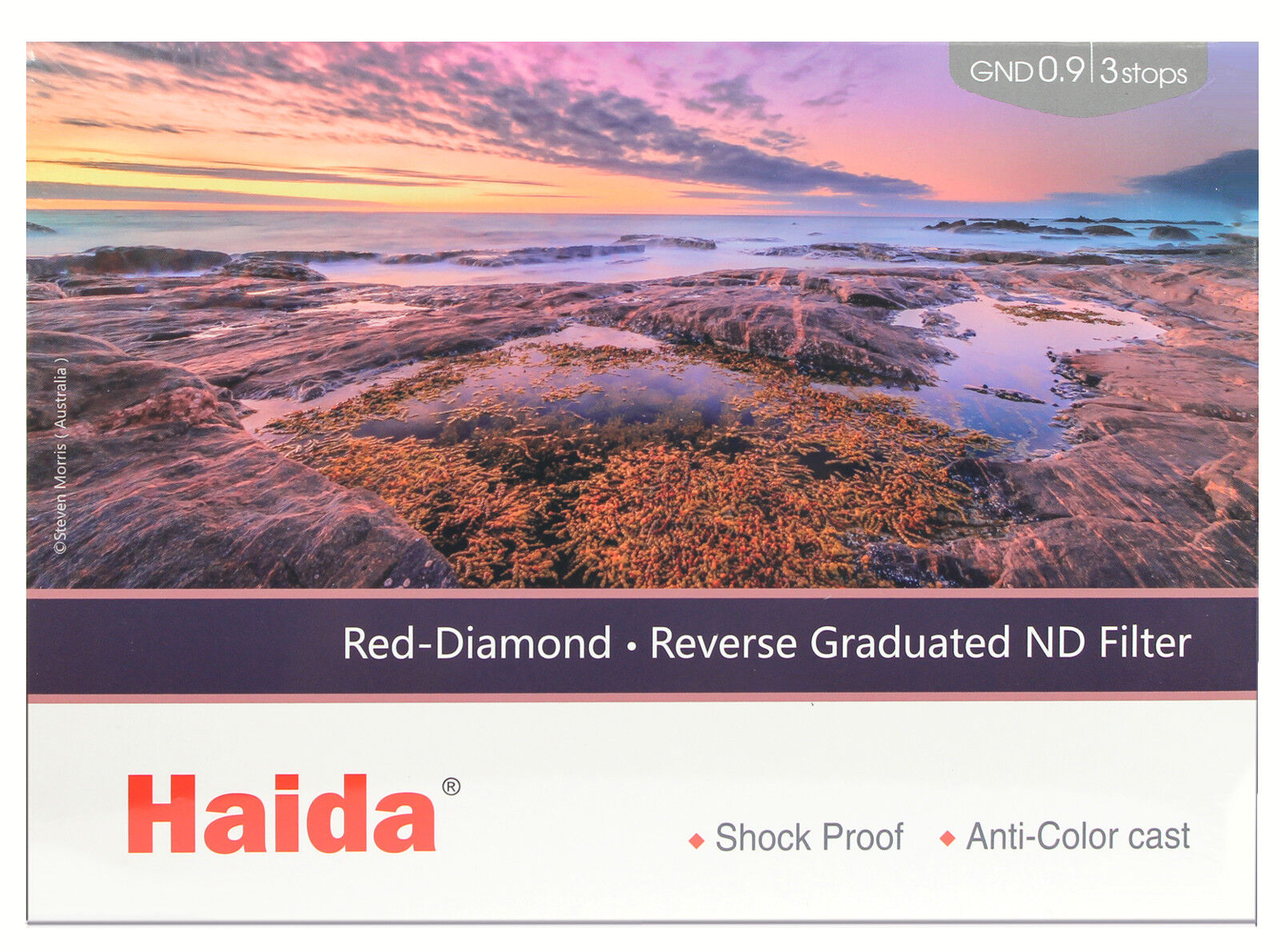 Haida Filtro Red-Diamond Reverse Grad ND0.9 100x150mm