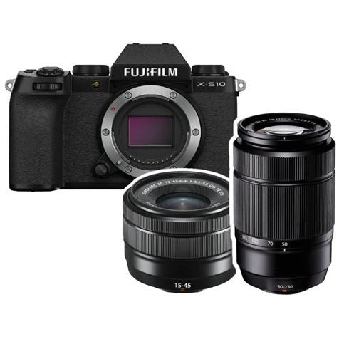 Fujifilm X-S10 + XC 15-45mm + XC 50-230mm