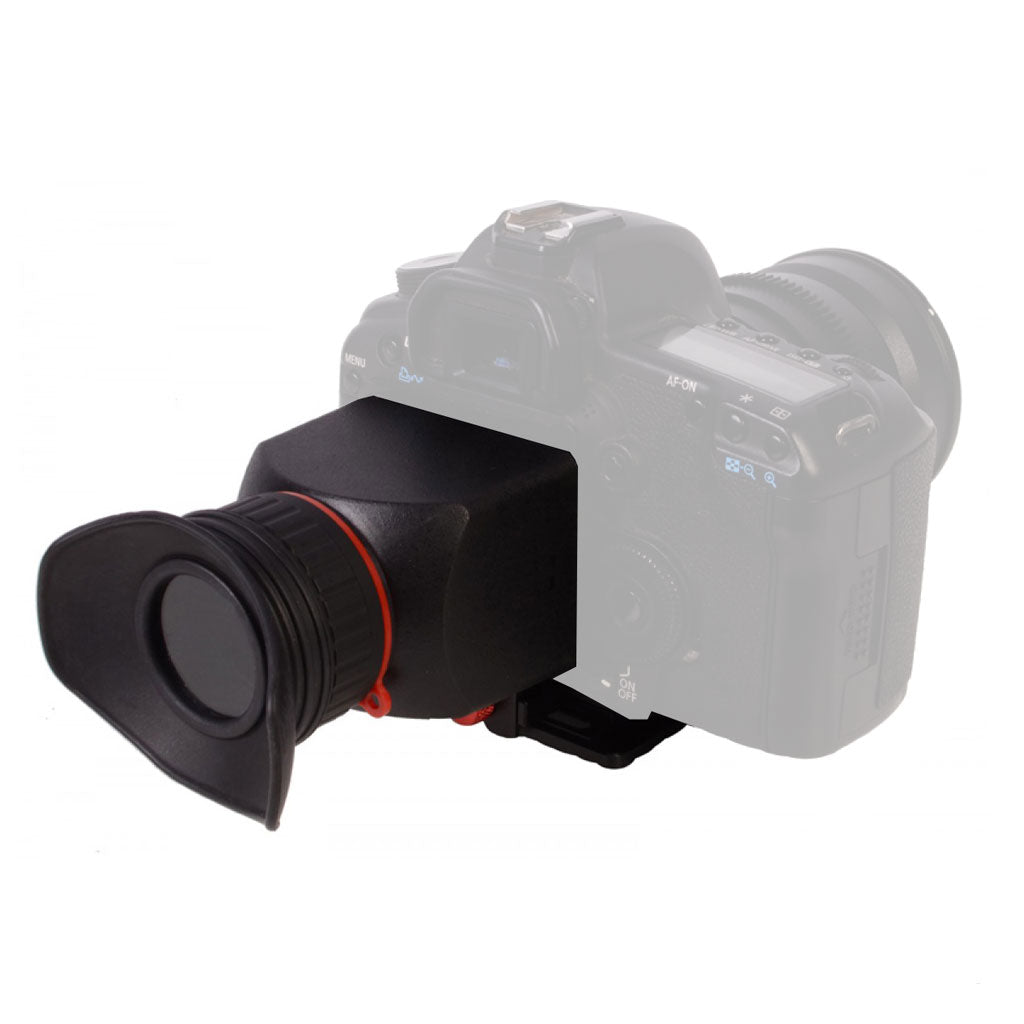 Capa Viewfinder PROFESSIONALE 2,5x Universale per Fotocamere Reflex Con Piastra di Base