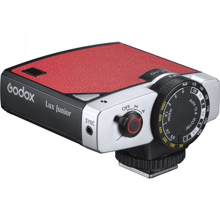 Godox Lux Junior Retro Flash per fotocamera (Rosso)