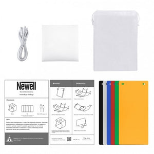Newell ledtentm20 Cubo Light Box con Illuminazione LED Dimensioni 20x20x20cm