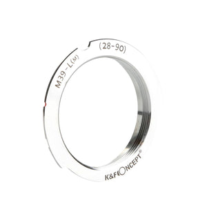 K f concept anello adattatore per obiettivi con attacco M39 28MM 90MM A leica m