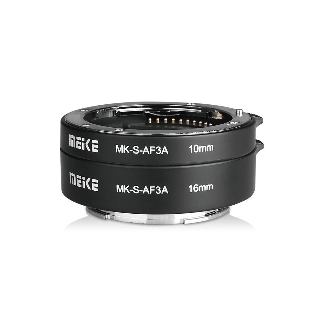 Meike MK-S-AF3-A Tubi di Prolunga Estensione Macro AF Autofocus per Sony E-Mount, Baionette in Metallo