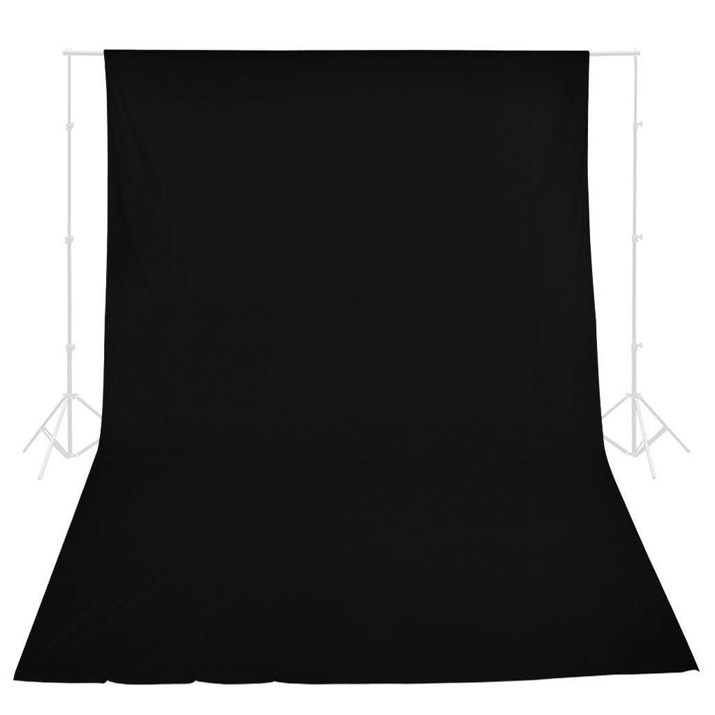 Take TK-PVC2 Fondale in PVC, Dimensioni 200x120cm, Colore Nero