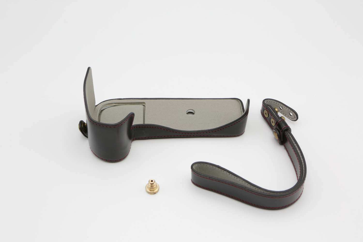 Take TK-LTC3E Compatibile con Case Custodia in Ecopelle Nikon CoolPix P1000, Nera