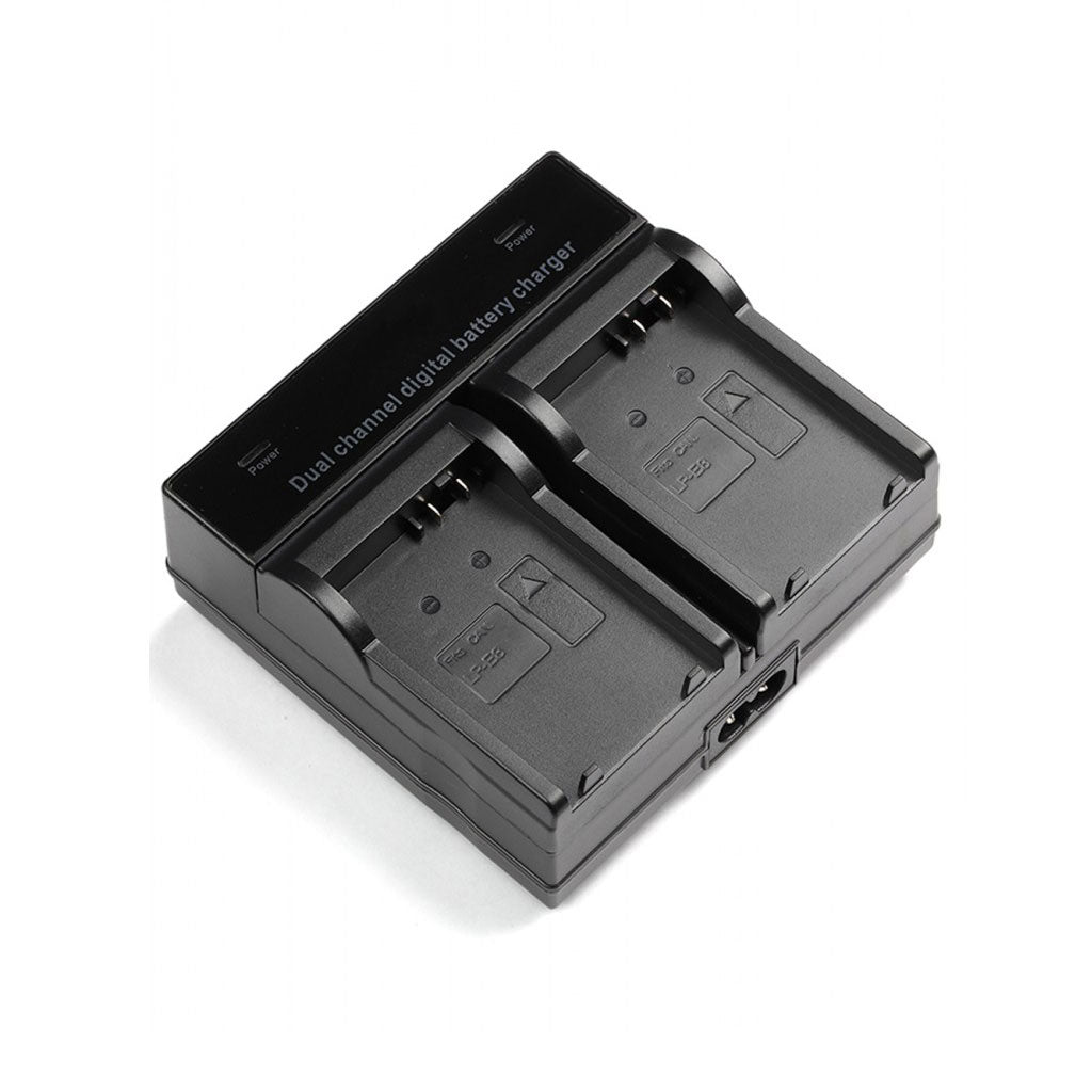 Take Compatibile con Caricabatterie Doppio per 2 Batterie Canon BP-511, BP-512