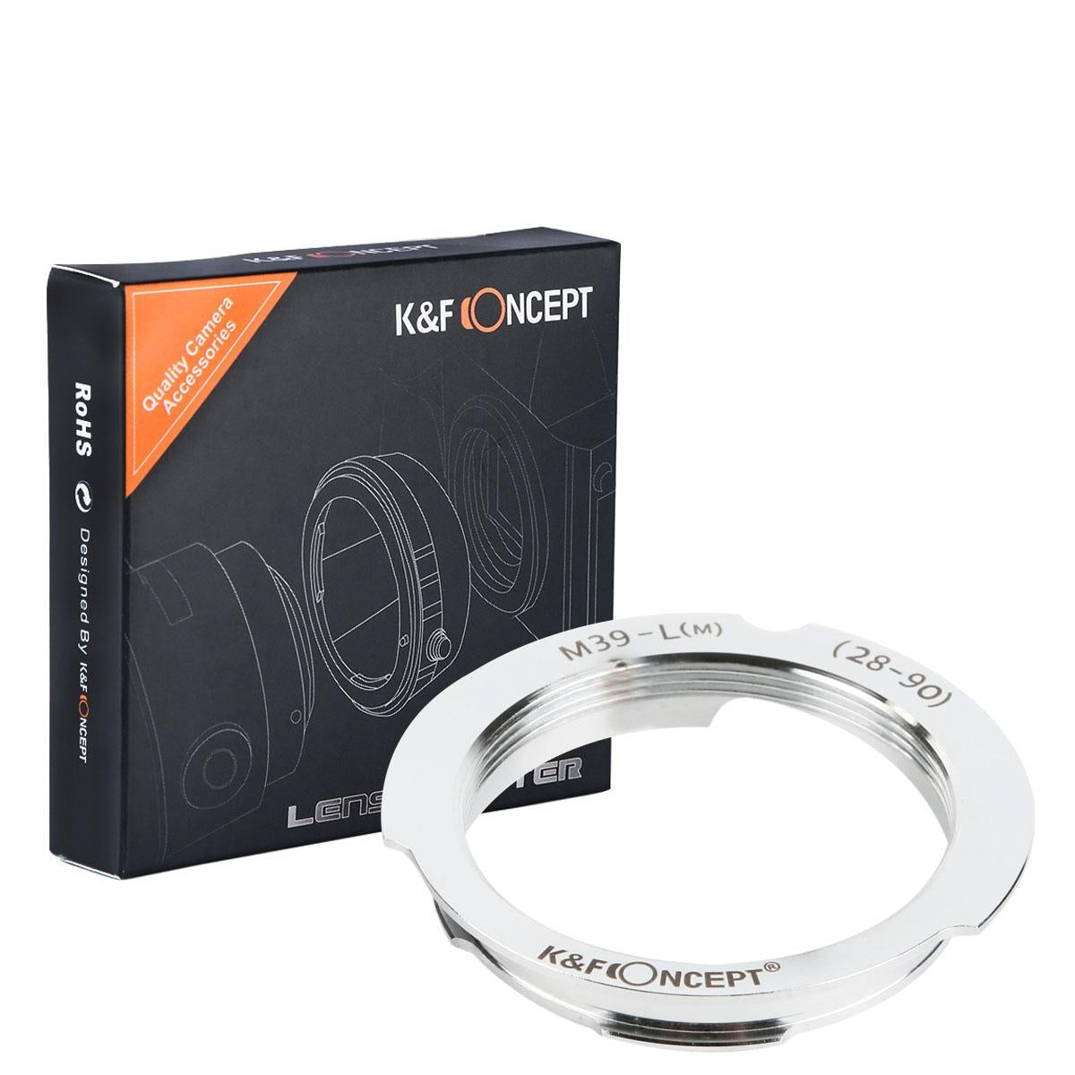 K f concept anello adattatore per obiettivi con attacco M39 28MM 90MM A leica m