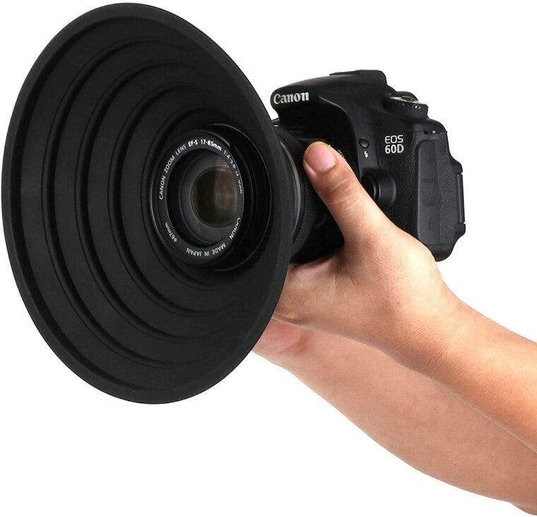 Paraluce Quadrato Retrò 40,5 Mm Per Obiettivi Fotocamera - Argento - Protezione E Anti-Riflesso