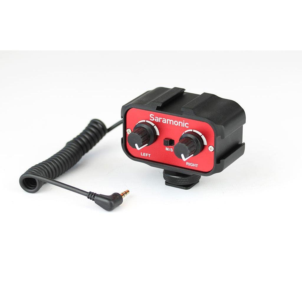 Saramonic Sr AX100 Adattatore Audio Jack 3 5mm A Due Canali per DSLR