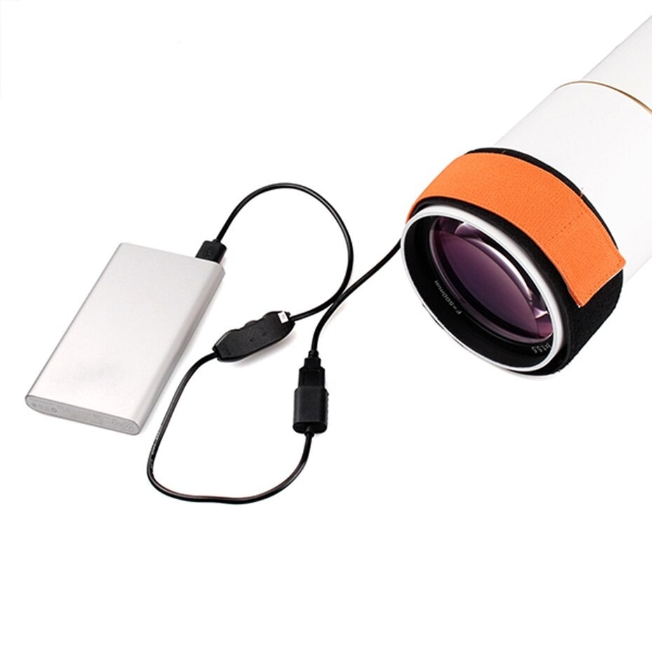 Take TK-USBDH1 Fascia Anti Condensa Dew Heater USB 5V, Lunghezza 25cm, per Obiettivi Diametro Max 80mm