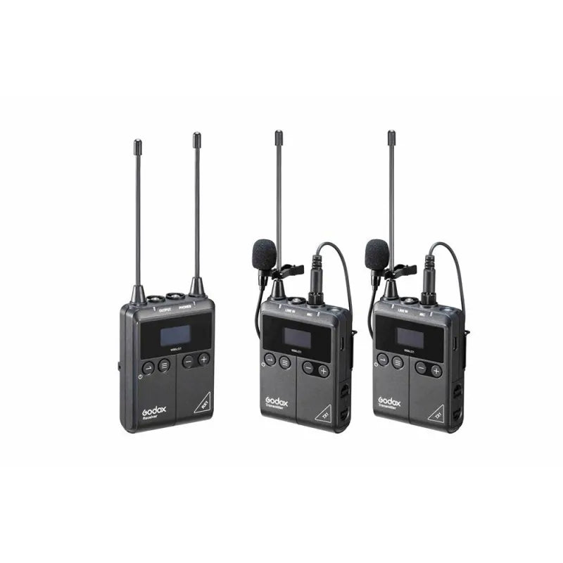 Godox WMicS1 Kit 2 Sistema microfonico wireless UHF