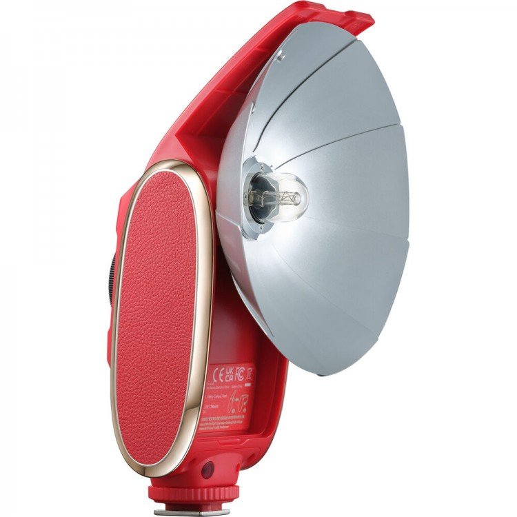 Godox Lux Senior Retro Flash per fotocamera (Rosso)