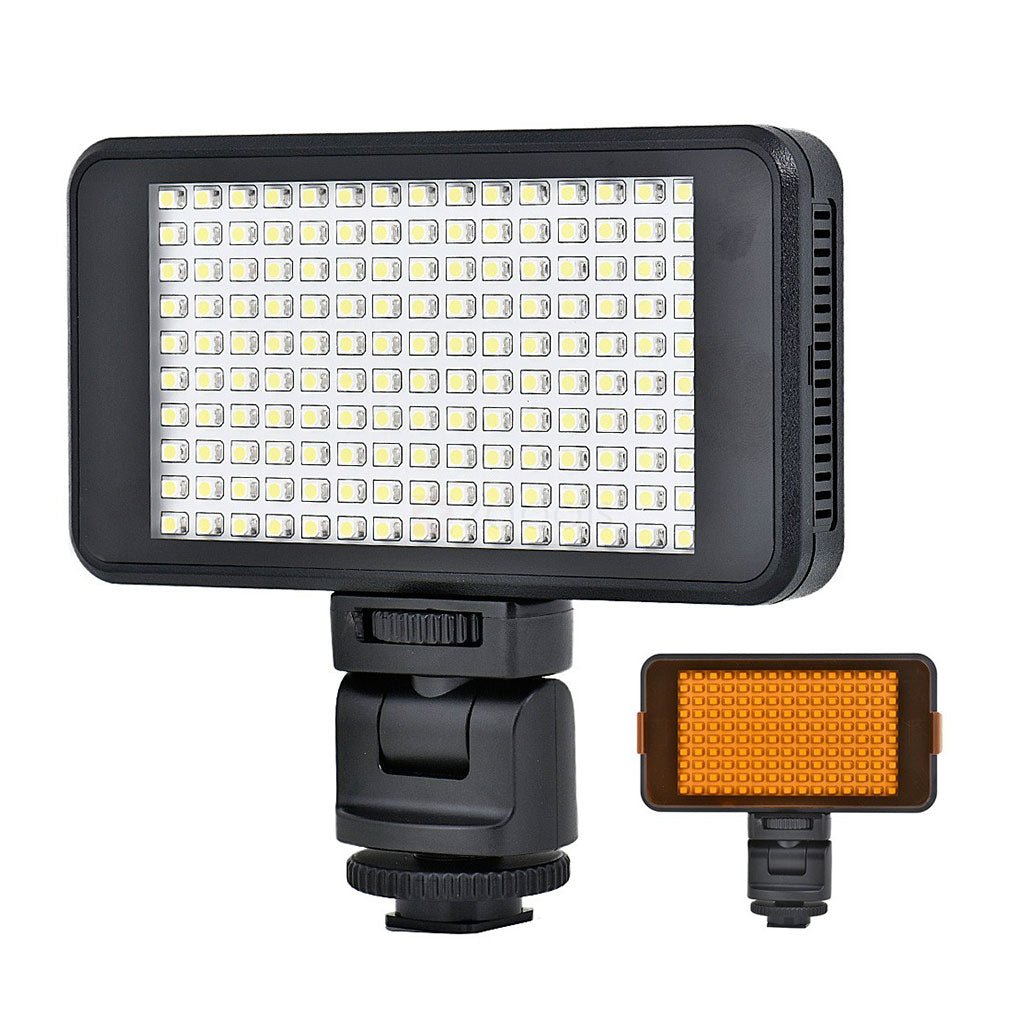 Take TK-LED150 Faretto 150 Led con Batteria al Litio Integrata e Supporto Staffa per Camera