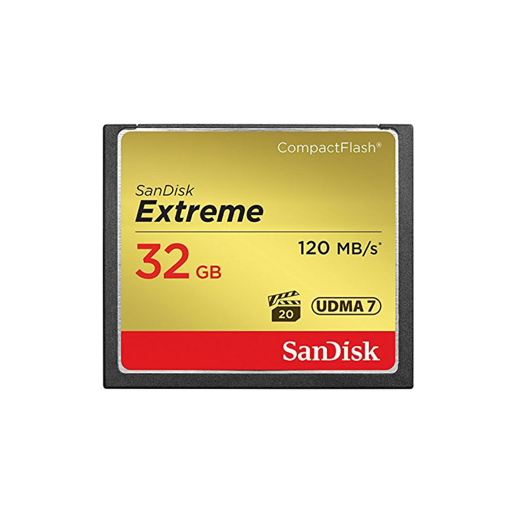 Sandisk Extreme CF Compact Flash Scheda di memoria 32GB 120MB/s UDMA7