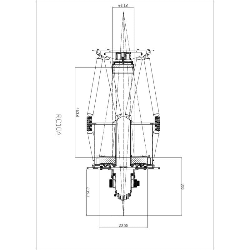 Omegon  Specchi principali 10'' F/8 Ritchey-Chrétien mirror set