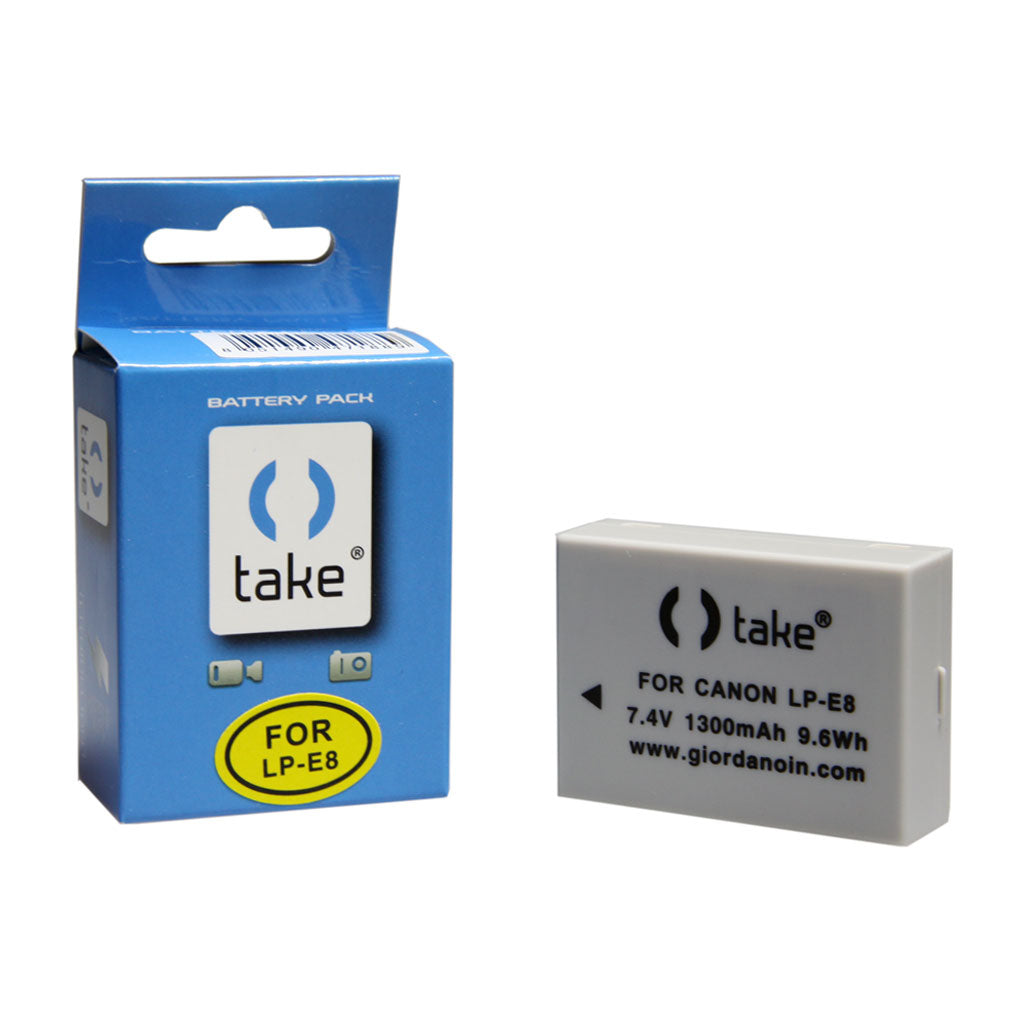 Take TK-LP-E8C Compatibile con Batteria Li-Ion 1300mah Canon LP-E8