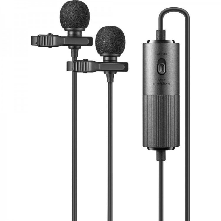 Godox LMD-40C Dual Doppio microfono da bavero - 4m