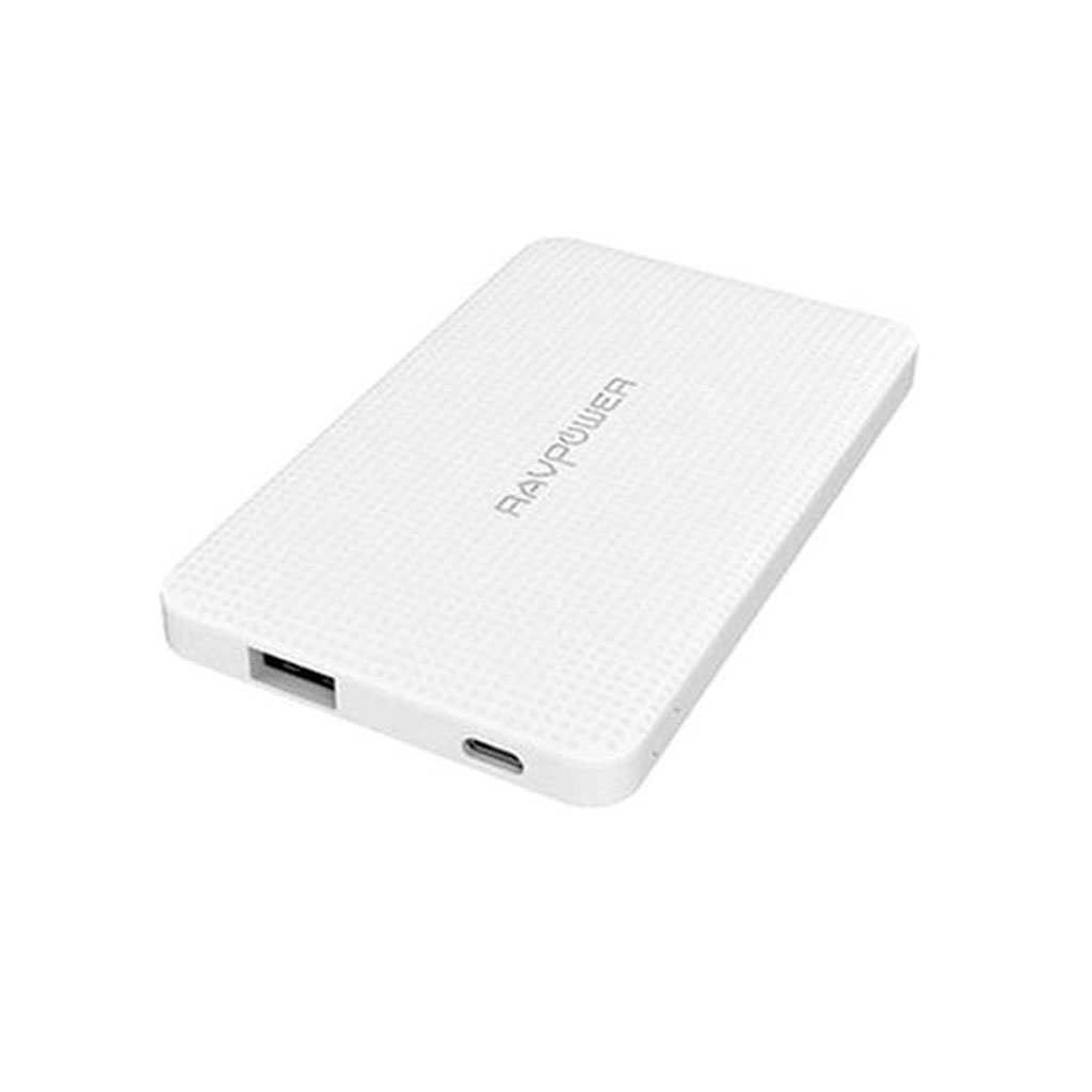 RAVPower RP-PB093 Power Bank 5000mah, Bianco