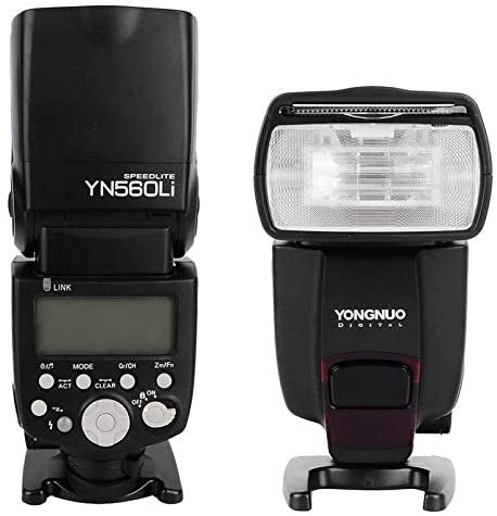 Yongnuo YN-560Li Flash da Slitta Manuale per Canon, Fujifilm, Nikon, Olympus, Panasonic, Pentax