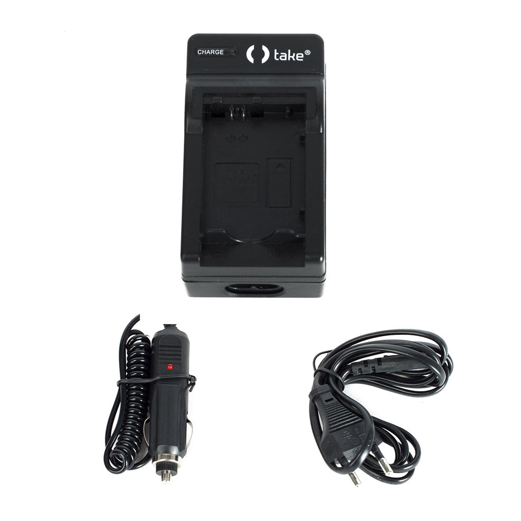 Take TK-CH-FW50 Compatibile con Caricabatterie Batteria Sony NP-FW50