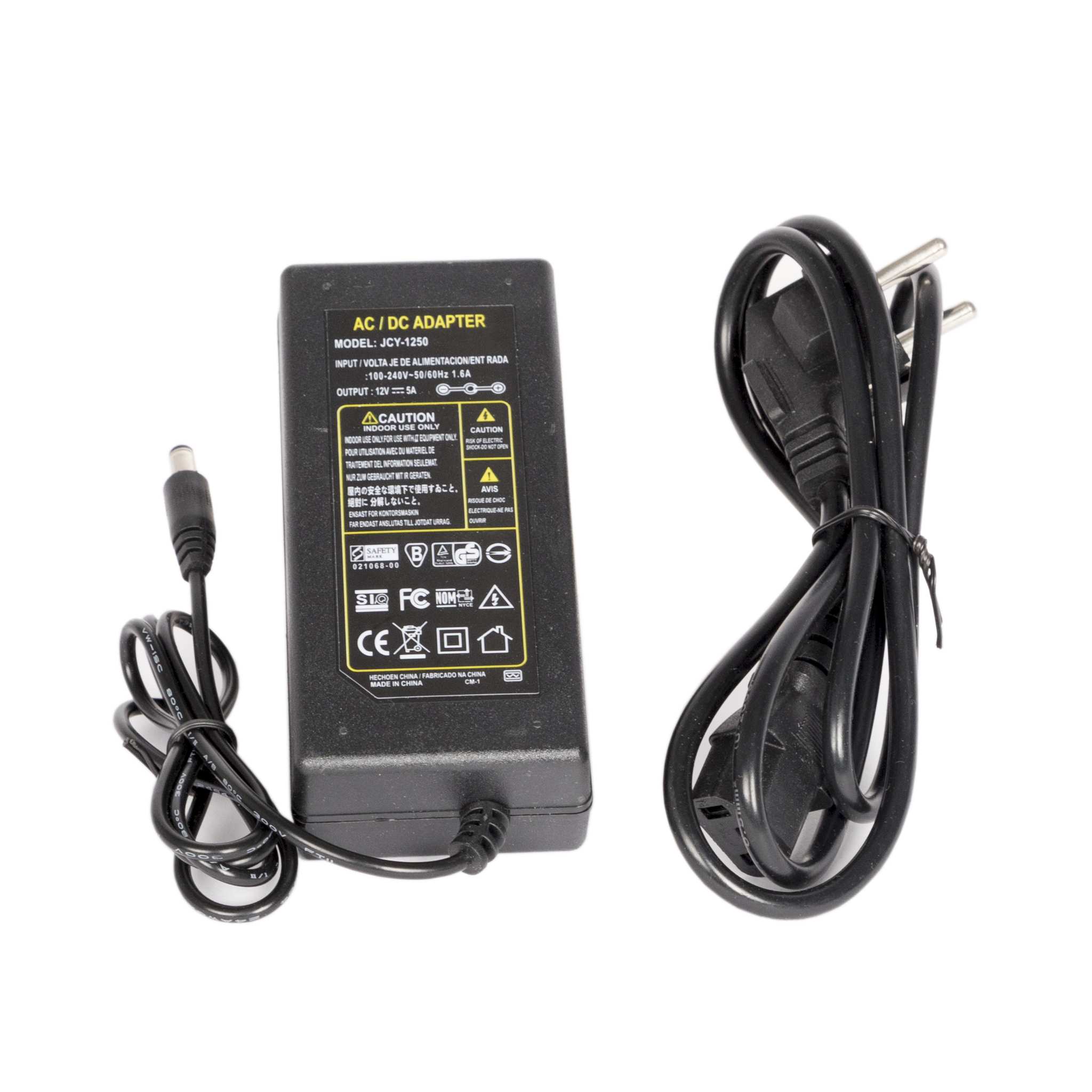 Take TK-ACAD1 Alimentatore da Rete 12V 5A Spinotto 5,5x2,5mm