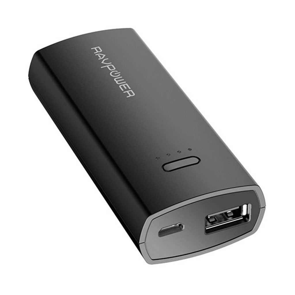 RAVPower RP-PB070 Power Bank 5200mah, Nero